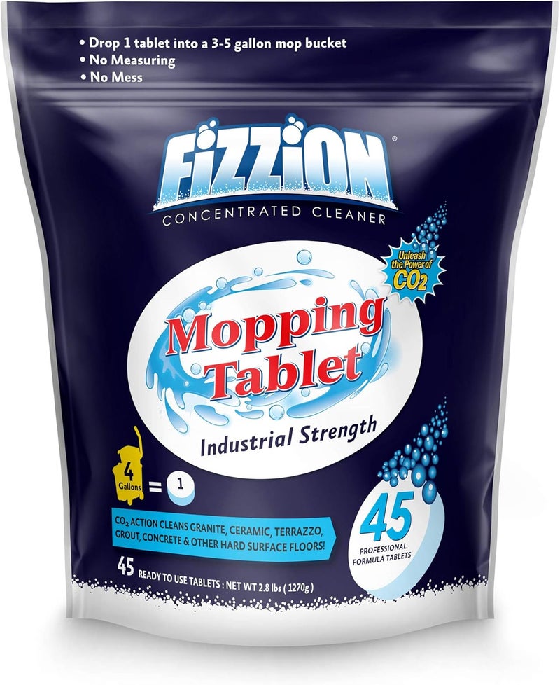 Fizzion Industrial Strength Mopping Tablets - 45 Count for Effective Floor Cleaning - Image 1
